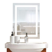 VINGLI Led Bathroom Mirror Wall Mounted Vanity Mirror with Touch Button/Anti-Fog/Dimmable Lights