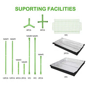 CoolGrows Upgraded 2-in-1 Mylar Hydroponic Grow Tent 48x36x72 Inch/36x24x53 Inch/60x48x80 Inch