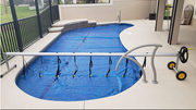 VINGLI 21 Feet Pool Cover Reel Set, Aluminum Solar Swimming Inground Cover Blanket Reel (Upgrade)